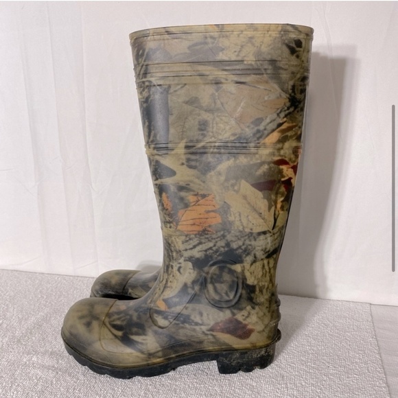 Men’s Woodlands Camo Rubber Boots Rain Boots 7 - Picture 4 of 15